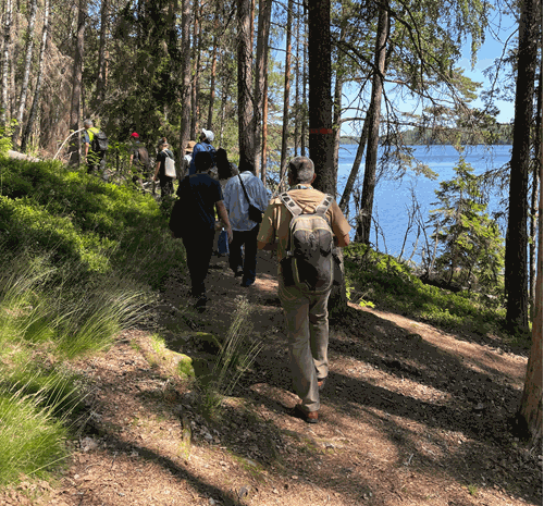 Exkursion på Sörmlandsleden i samband med IUFRO.